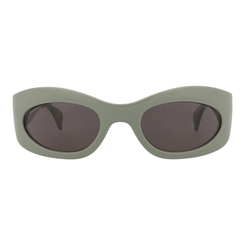 GAFAS DE SOL GUCCI SHIELDFRAME DE ACETATO RECICLADO PARA HOMBRE Y MUJER EN VERDE VERDE Y GRIS - 1