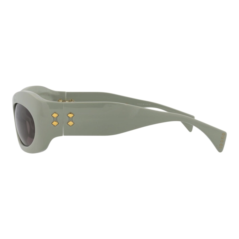 GAFAS DE SOL GUCCI SHIELDFRAME DE ACETATO RECICLADO PARA HOMBRE Y MUJER EN VERDE VERDE Y GRIS - 3