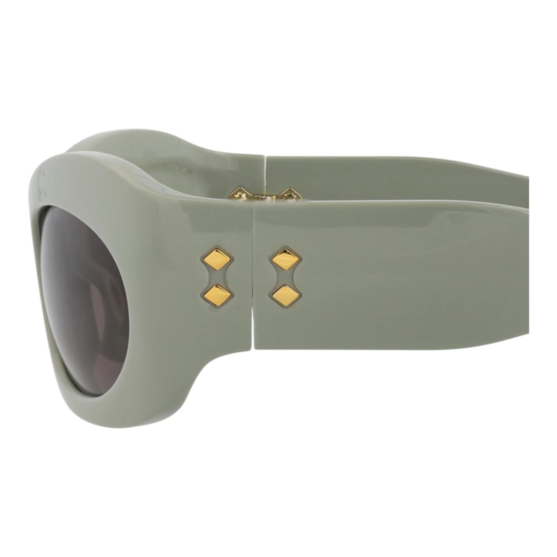 GAFAS DE SOL GUCCI SHIELDFRAME DE ACETATO RECICLADO PARA HOMBRE Y MUJER EN VERDE VERDE Y GRIS - 4