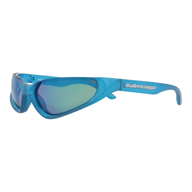GAFAS DE SOL BALENCIAGA SHIELDFRAME BIO INJECTION RILSAN PARA HOMBRE Y MUJER EN AZUL CLARO AZUL - 2