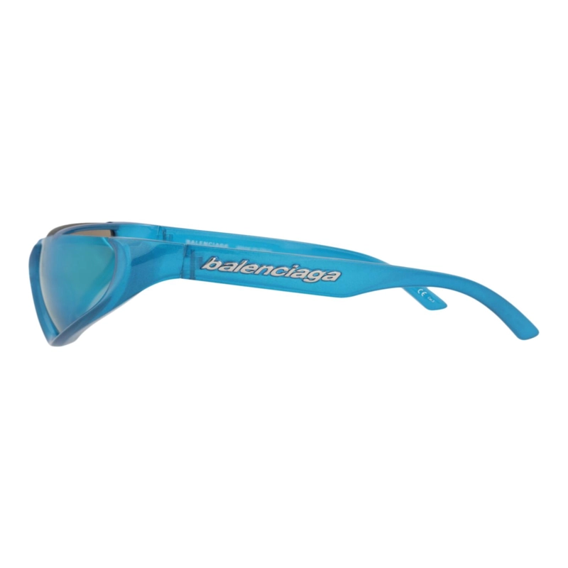 GAFAS DE SOL BALENCIAGA SHIELDFRAME BIO INJECTION RILSAN PARA HOMBRE Y MUJER EN AZUL CLARO AZUL - 3