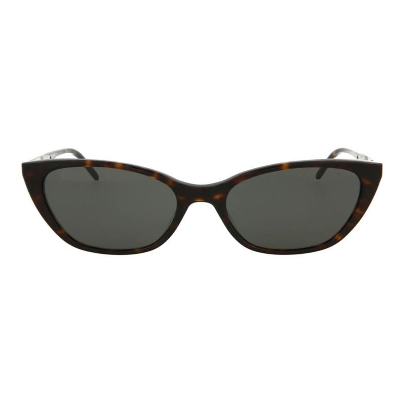 GAFAS DE SOL DE ACETATO CON MONTURA DE GATO SAINT LAURENT PARA MUJER EN GRIS PLATA HAVANA - 1