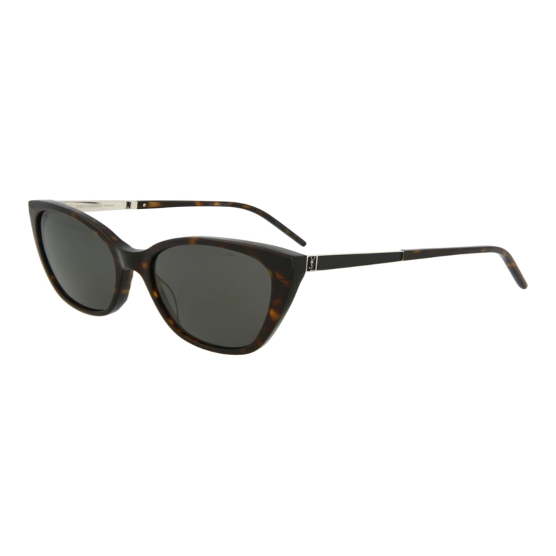 GAFAS DE SOL DE ACETATO CON MONTURA DE GATO SAINT LAURENT PARA MUJER EN GRIS PLATA HAVANA - 2