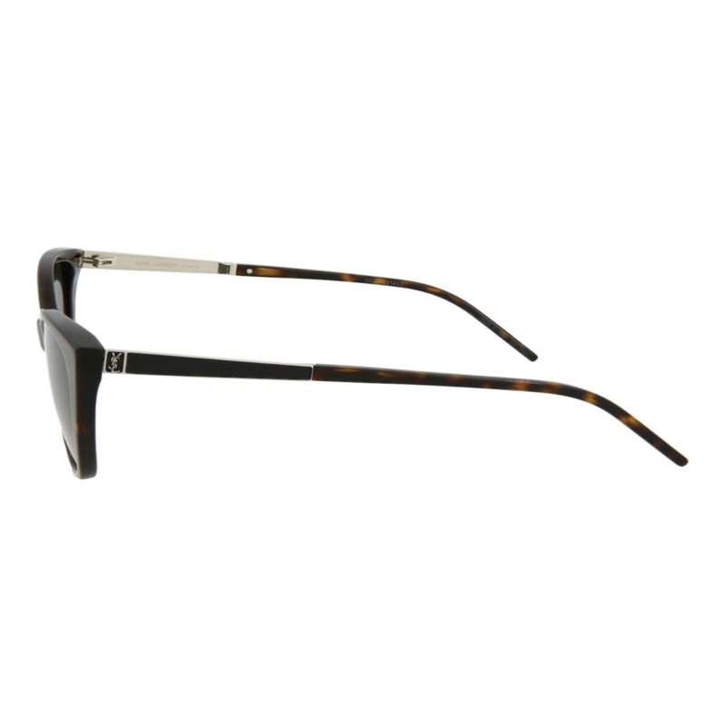 GAFAS DE SOL DE ACETATO CON MONTURA DE GATO SAINT LAURENT PARA MUJER EN GRIS PLATA HAVANA - 3