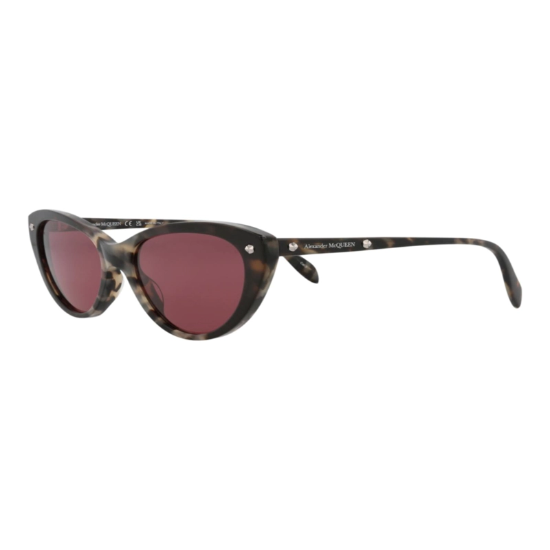 GAFAS DE SOL DE ACETATO CON MONTURA DE OJO DE GATO ALEXANDER MCQUEEN PARA MUJER EN HAVANA HAVANA - 2
