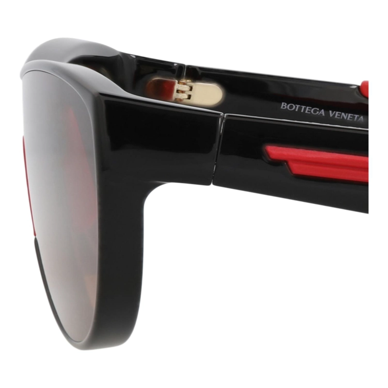 GAFAS DE SOL DE INYECCION BOTTEGA VENETA CON MONTURA REDONDA PARA HOMBRE Y MUJER EN NEGRO NEGRO - 4