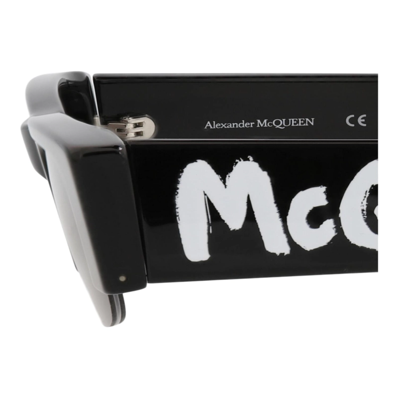 GAFAS DE SOL ALEXANDER MCQUEEN DE ACETATO RECICLADO CON MONTURA CUADRADA PARA MUJER EN NEGRO NEGRO - 6
