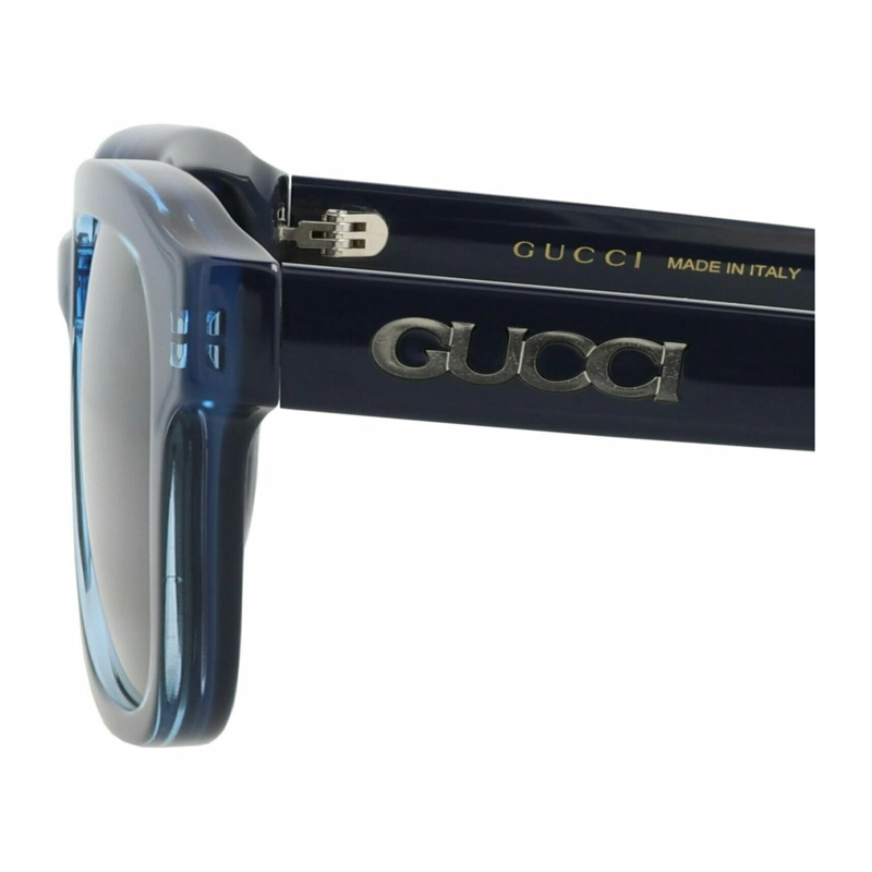 GAFAS DE SOL GUCCI DE ACETATO RECICLADO CON MONTURA CUADRADA PARA HOMBRE EN AZUL CLARO AZUL - 6