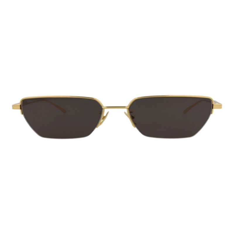 GAFAS DE SOL BOTTEGA VENETA DE METAL CON MONTURA CUADRADA PARA HOMBRE Y MUJER EN DORADO Y GRIS - 1