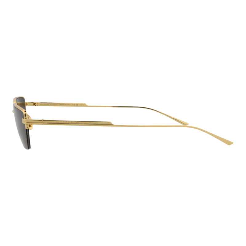 GAFAS DE SOL BOTTEGA VENETA DE METAL CON MONTURA CUADRADA PARA HOMBRE Y MUJER EN DORADO Y GRIS - 3