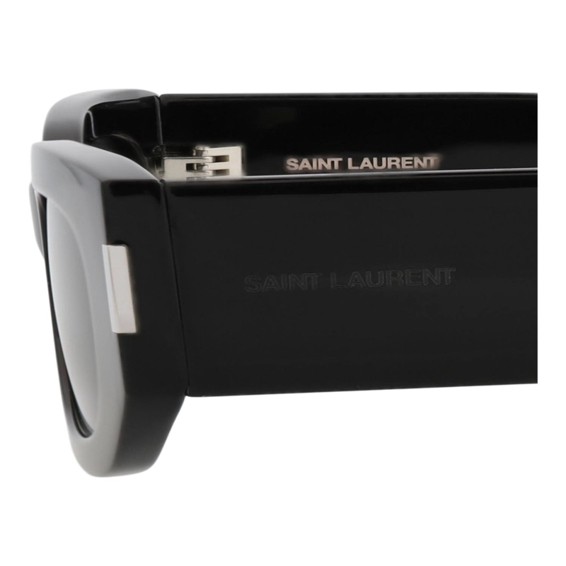 GAFAS DE SOL SAINT LAURENT DE ACETATO RECICLADO CON MONTURA REDONDA PARA HOMBRE Y MUJER EN NEGRO - 4