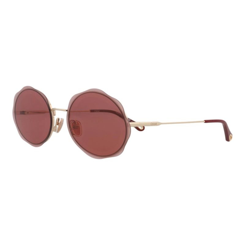 GAFAS DE SOL CHLOE  DE METAL CON MONTURA REDONDA PARA MUJER EN DORADO DORADO Y ROJO - 2