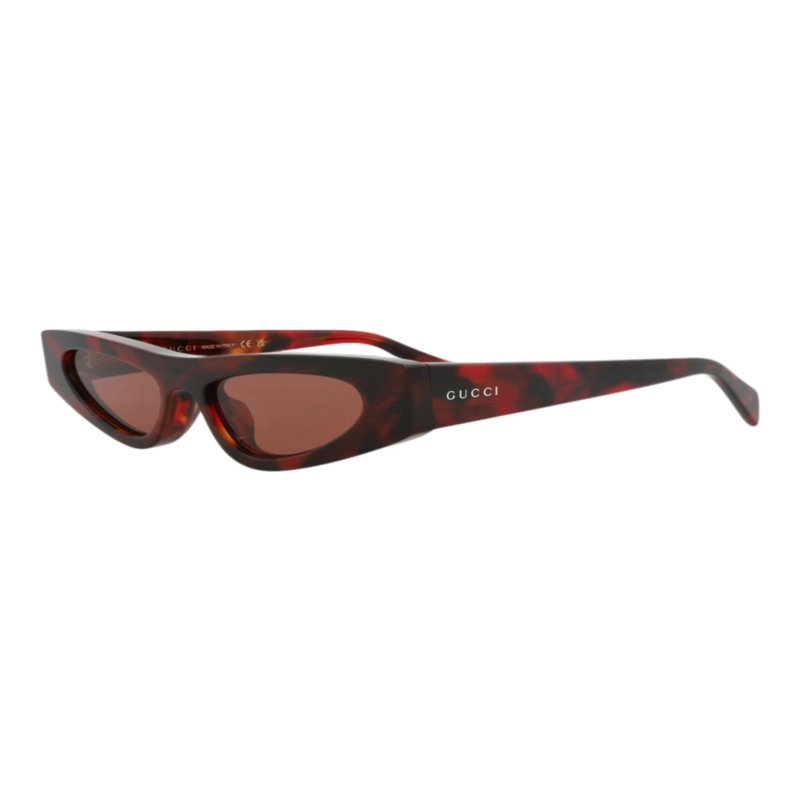 GAFAS DE SOL GUCCI DE ACETATO RECICLADO CON MONTURA DE OJO DE GATO PARA MUJER EN HAVANA HAVANA BROWN - 2