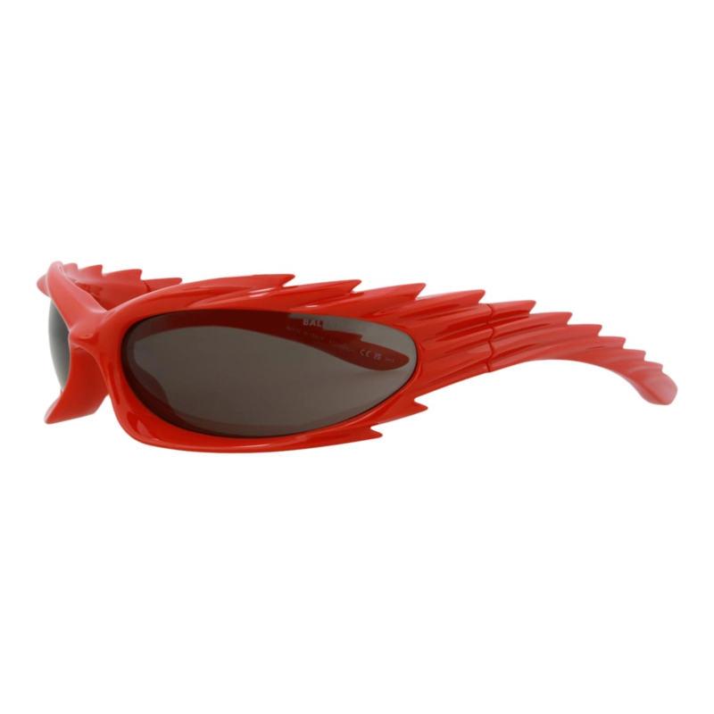 GAFAS DE SOL BALENCIAGA SHIELDFRAME BIO INJECTION PARA HOMBRE Y MUJER EN ROJO ROJO Y GRIS - 2