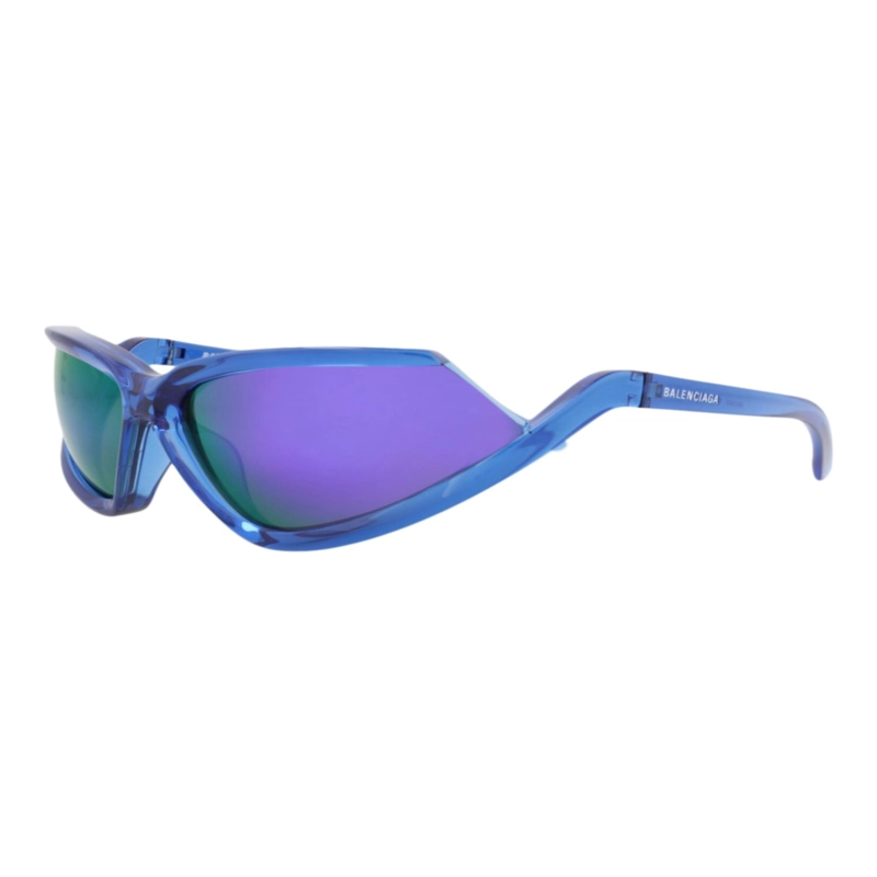 GAFAS DE SOL BALENCIAGA SHIELDFRAME BIO INJECTION PARA HOMBRE Y MUJER EN AZUL AZUL VIOLETA - 2