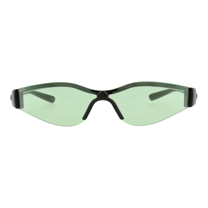 GAFAS DE SOL GUCCI SHIELDFRAME INJECTION PARA MUJER EN NEGRO NEGRO Y VERDE - 1