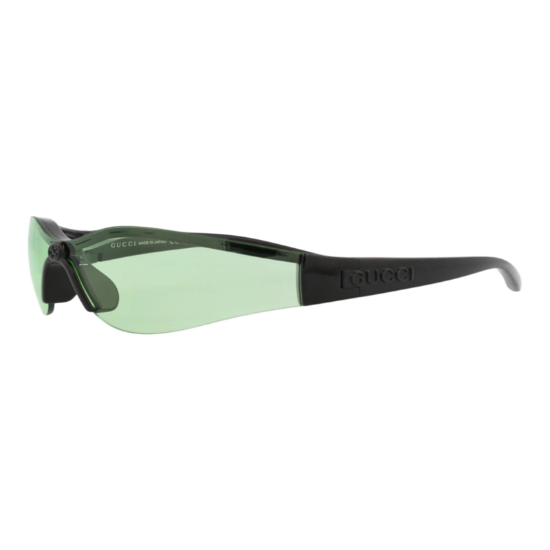 GAFAS DE SOL GUCCI SHIELDFRAME INJECTION PARA MUJER EN NEGRO NEGRO Y VERDE - 2