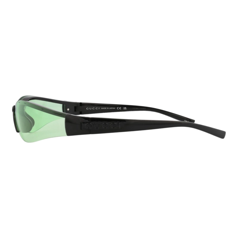 GAFAS DE SOL GUCCI SHIELDFRAME INJECTION PARA MUJER EN NEGRO NEGRO Y VERDE - 3