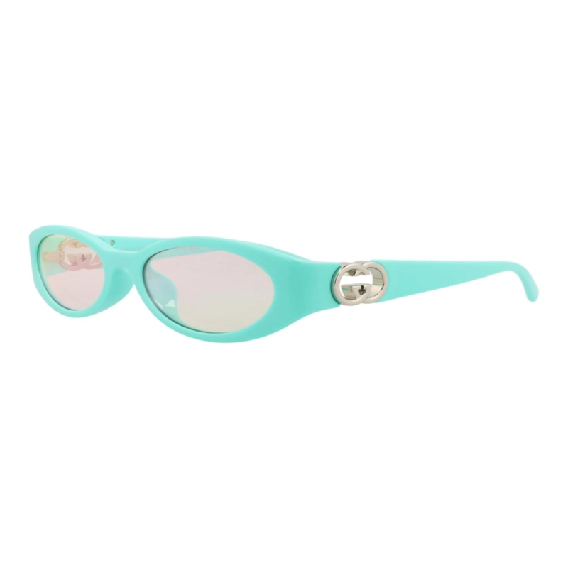 GAFAS DE SOL GUCCI DE INYECCION CON MONTURA REDONDA PARA MUJER EN AZUL CLARO AZUL CLARO Y ROSA - 2