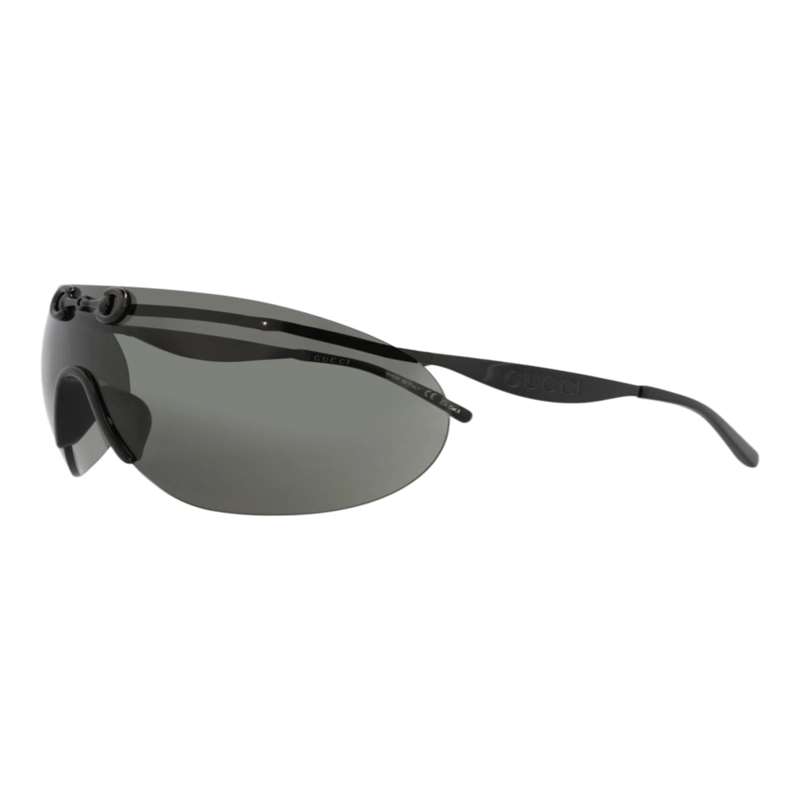 GAFAS DE SOL METALICAS GUCCI SHIELDFRAME PARA HOMBRE EN NEGRO NEGRO Y GRIS - 2