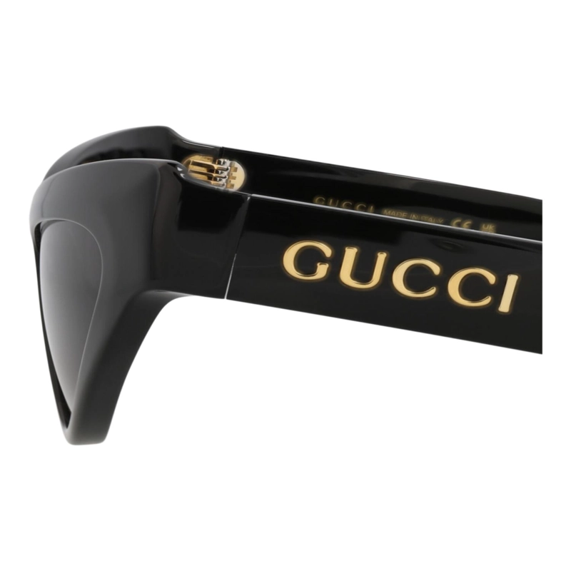 GAFAS DE SOL GUCCI DE ACETATO RECICLADO CON MONTURA DE OJO DE GATO PARA MUJER EN NEGRO NEGRO Y GRIS - 4