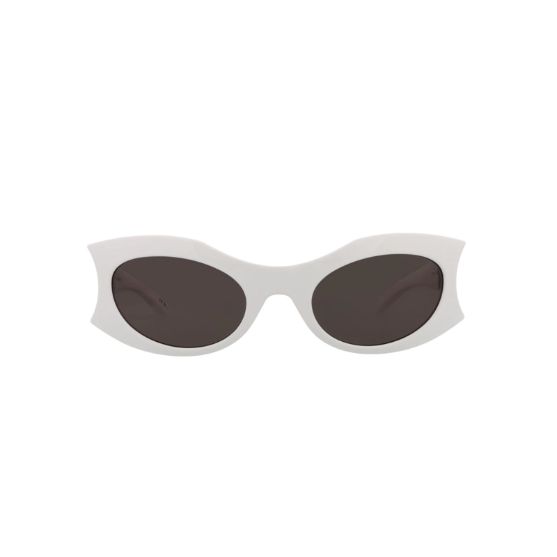 GAFAS DE SOL BALENCIAGA CON MONTURA DE OJO DE GATO BIO INJECTION PARA MUJER EN BLANCO BLANCO Y GRIS - 1