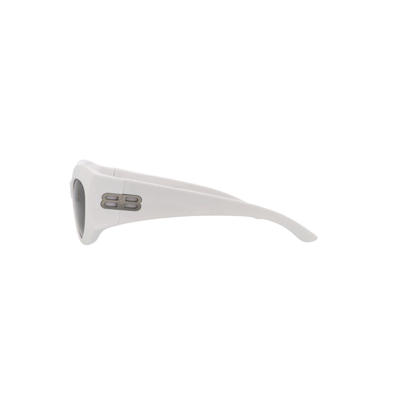 GAFAS DE SOL BALENCIAGA CON MONTURA DE OJO DE GATO BIO INJECTION PARA MUJER EN BLANCO BLANCO Y GRIS - 3