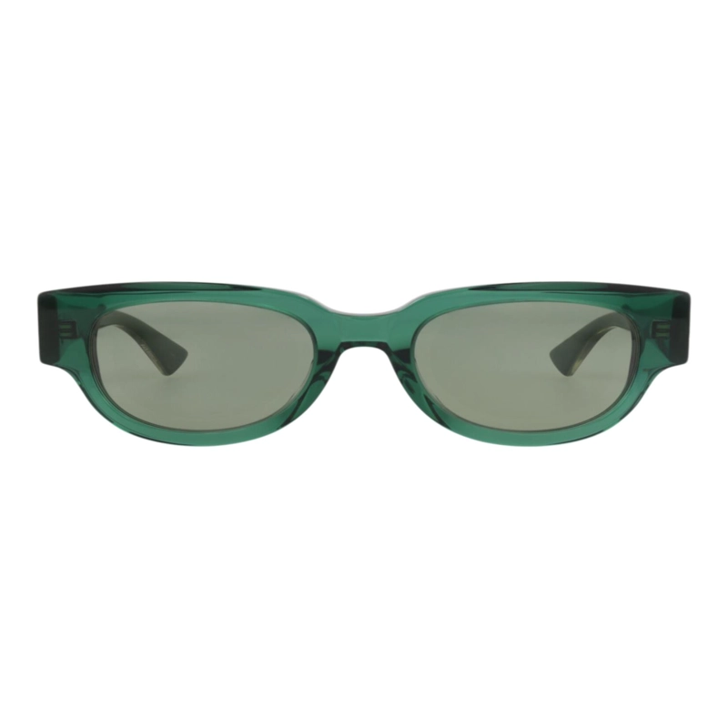 GAFAS DE SOL BOTTEGA VENETA DE ACETATO RECICLADO CON MONTURA REDONDA PARA MUJER EN VERDE Y VERDE - 1