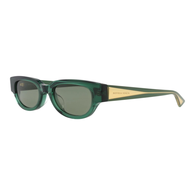 GAFAS DE SOL BOTTEGA VENETA DE ACETATO RECICLADO CON MONTURA REDONDA PARA MUJER EN VERDE Y VERDE - 2