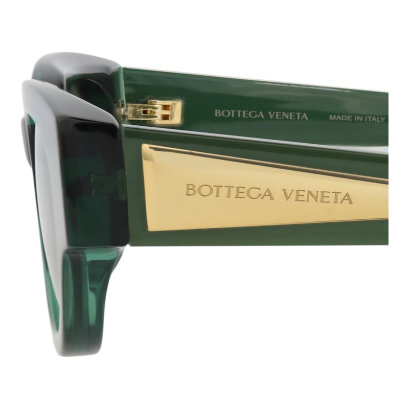 GAFAS DE SOL BOTTEGA VENETA DE ACETATO RECICLADO CON MONTURA REDONDA PARA MUJER EN VERDE Y VERDE - 6