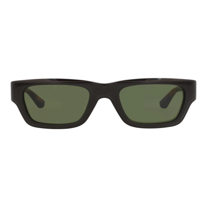GAFAS DE SOL GUCCI DE ACETATO RECICLADO CON MONTURA CUADRADA PARA HOMBRE EN MARRON Y VERDE HABANA - 1
