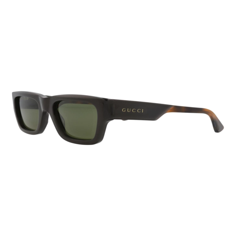 GAFAS DE SOL GUCCI DE ACETATO RECICLADO CON MONTURA CUADRADA PARA HOMBRE EN MARRON Y VERDE HABANA - 2