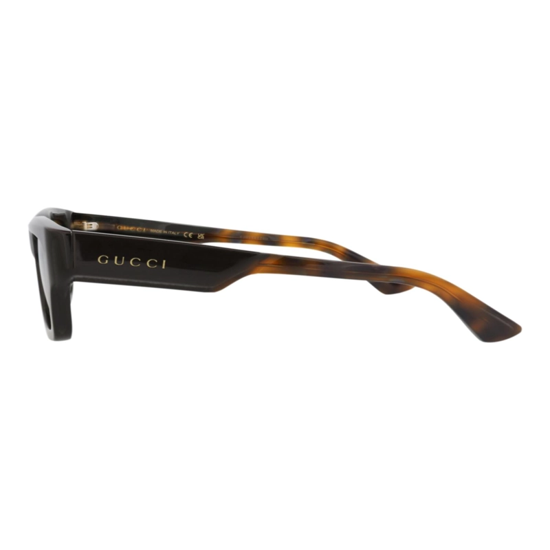 GAFAS DE SOL GUCCI DE ACETATO RECICLADO CON MONTURA CUADRADA PARA HOMBRE EN MARRON Y VERDE HABANA - 3
