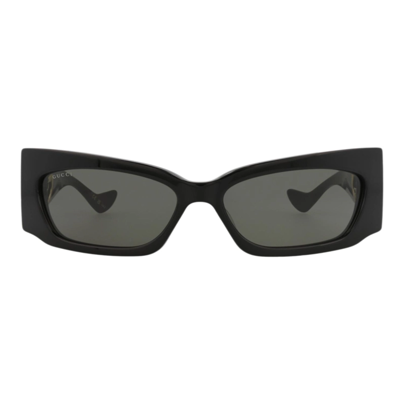 GAFAS DE SOL GUCCI SHIELDFRAME DE ACETATO RECICLADO PARA MUJER EN NEGRO NEGRO Y GRIS - 1