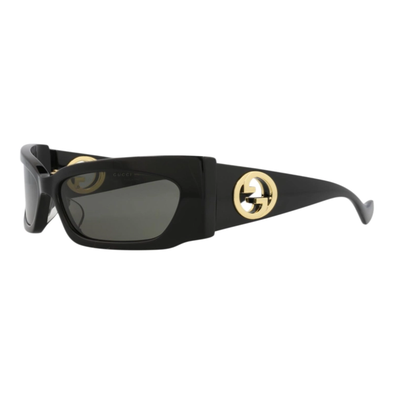 GAFAS DE SOL GUCCI SHIELDFRAME DE ACETATO RECICLADO PARA MUJER EN NEGRO NEGRO Y GRIS - 2