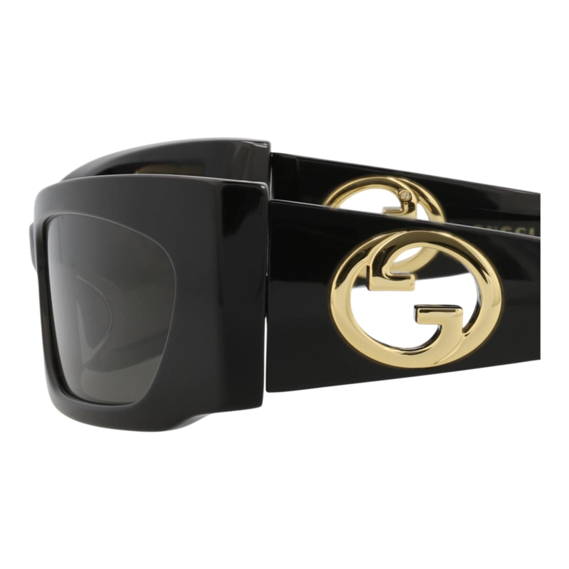 GAFAS DE SOL GUCCI SHIELDFRAME DE ACETATO RECICLADO PARA MUJER EN NEGRO NEGRO Y GRIS - 4