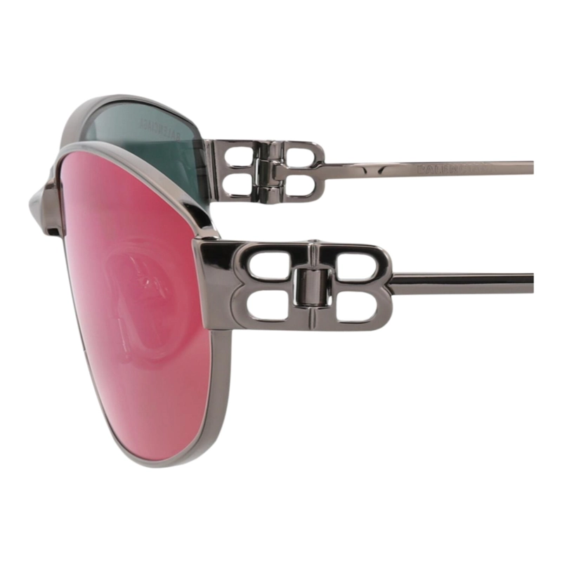 GAFAS DE SOL BALENCIAGA DE METAL CON MONTURA CUADRADA PARA HOMBRE Y MUJER EN COLOR VIOLETA RUTENIO - 6