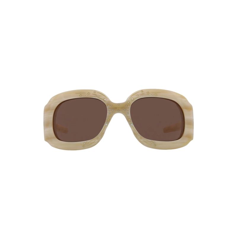 GAFAS DE SOL GUCCI SHIELDFRAME DE ACETATO PARA MUJER EN BEIGE BEIGE Y MARRON - 1