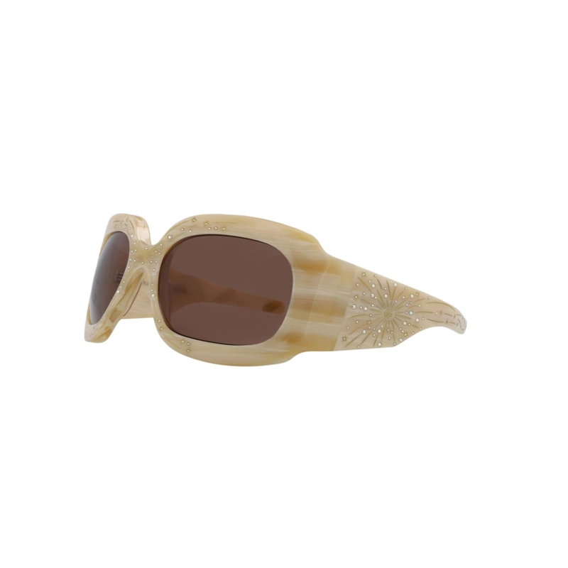 GAFAS DE SOL GUCCI SHIELDFRAME DE ACETATO PARA MUJER EN BEIGE BEIGE Y MARRON - 2