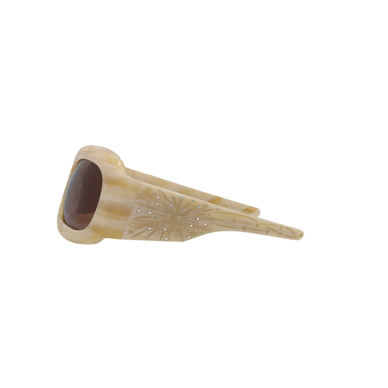 GAFAS DE SOL GUCCI SHIELDFRAME DE ACETATO PARA MUJER EN BEIGE BEIGE Y MARRON - 3