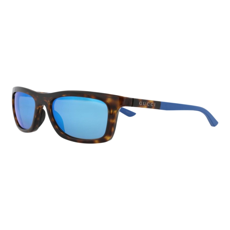 GAFAS DE SOL DE INYECCION GUCCI CON MONTURA CUADRADA PARA HOMBRE EN AZUL HABANA - 2