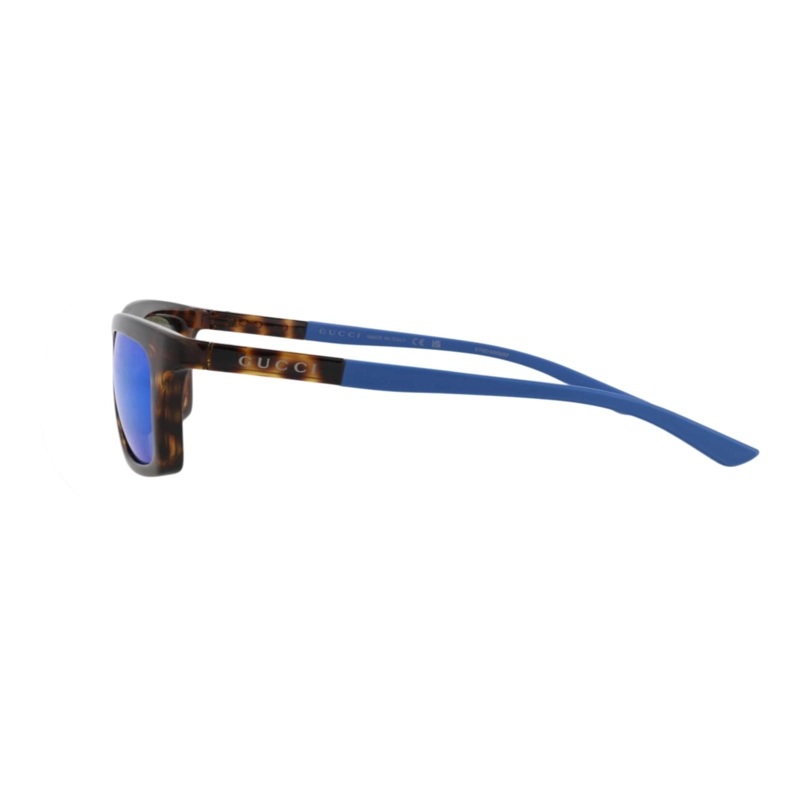GAFAS DE SOL DE INYECCION GUCCI CON MONTURA CUADRADA PARA HOMBRE EN AZUL HABANA - 3