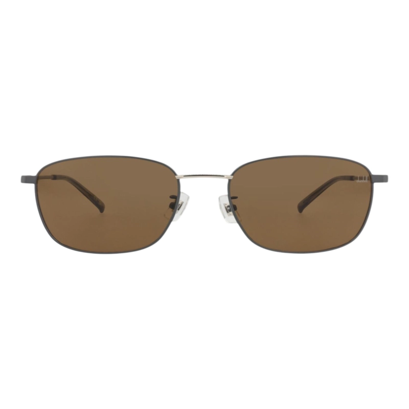 GAFAS DE SOL DUNHILL DE METAL CON MONTURA CUADRADA PARA HOMBRE EN GRIS GRIS Y MARRON - 1