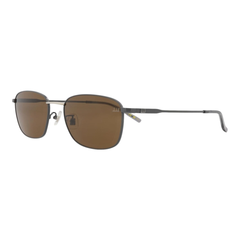 GAFAS DE SOL DUNHILL DE METAL CON MONTURA CUADRADA PARA HOMBRE EN GRIS GRIS Y MARRON - 2