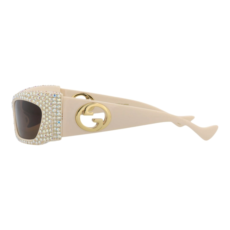 GAFAS DE SOL GUCCI SHIELDFRAME DE ACETATO RECICLADO PARA MUJER EN COLOR MARFIL - 3