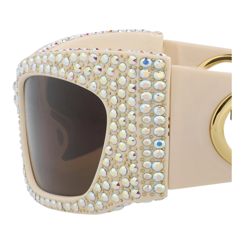 GAFAS DE SOL GUCCI SHIELDFRAME DE ACETATO RECICLADO PARA MUJER EN COLOR MARFIL - 4