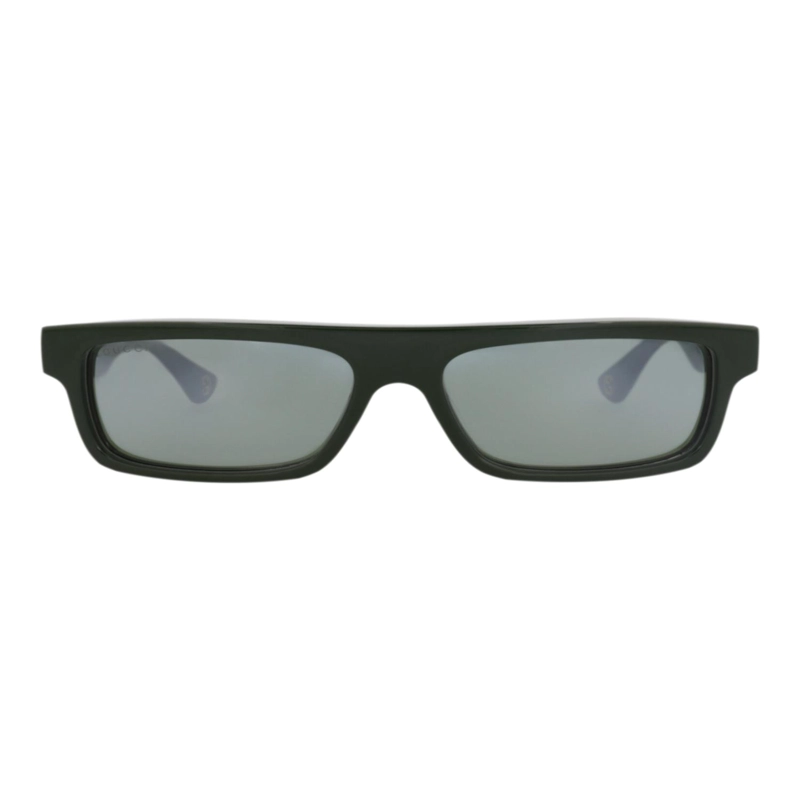 GAFAS DE SOL GUCCI DE ACETATO RECICLADO CON MONTURA CUADRADA PARA HOMBRE EN VERDE VERDE Y PLATEADO - 1