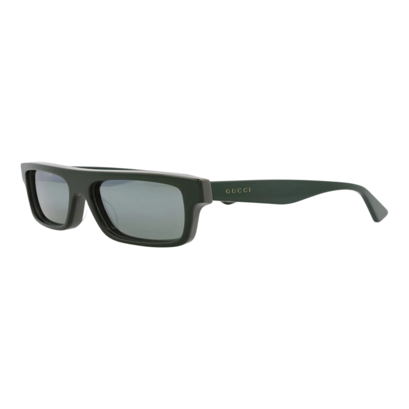 GAFAS DE SOL GUCCI DE ACETATO RECICLADO CON MONTURA CUADRADA PARA HOMBRE EN VERDE VERDE Y PLATEADO - 2