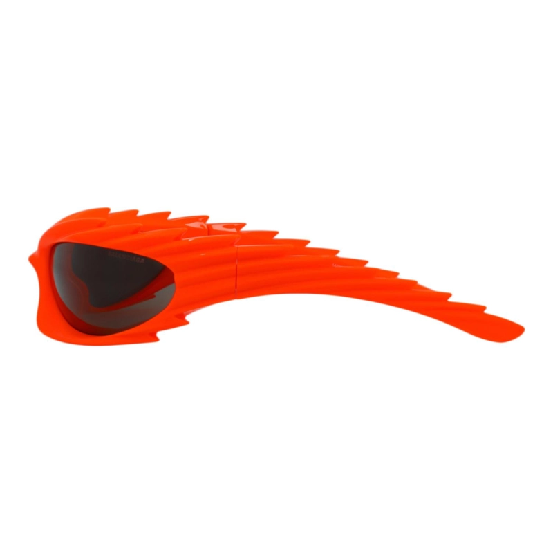 GAFAS DE SOL BALENCIAGA SHIELDFRAME BIO INJECTION PARA HOMBRE Y MUJER EN NARANJA NARANJA Y GRIS - 3
