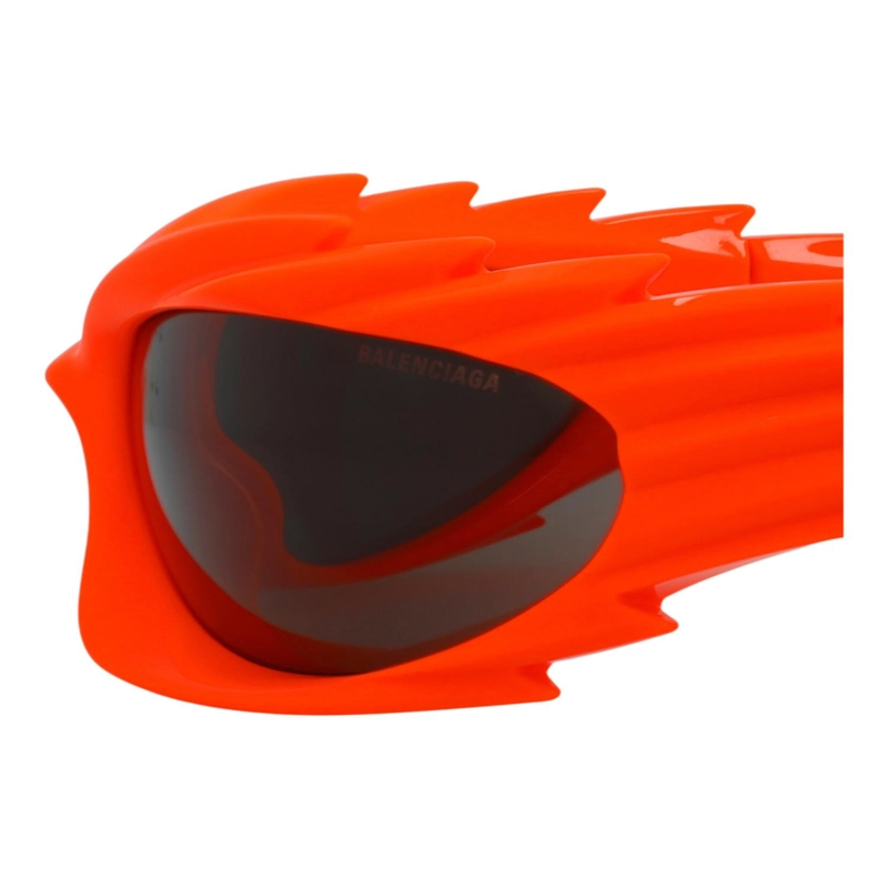 GAFAS DE SOL BALENCIAGA SHIELDFRAME BIO INJECTION PARA HOMBRE Y MUJER EN NARANJA NARANJA Y GRIS - 4